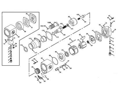 Part Location Diagram of C142842 Chicago Pneumatic Housing-Motor